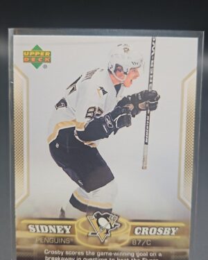 2005-06 Upper Deck Phenomenal Beginning Sidney Crosby #10, Penguins card, Crosby rookie season, Upper Deck insert