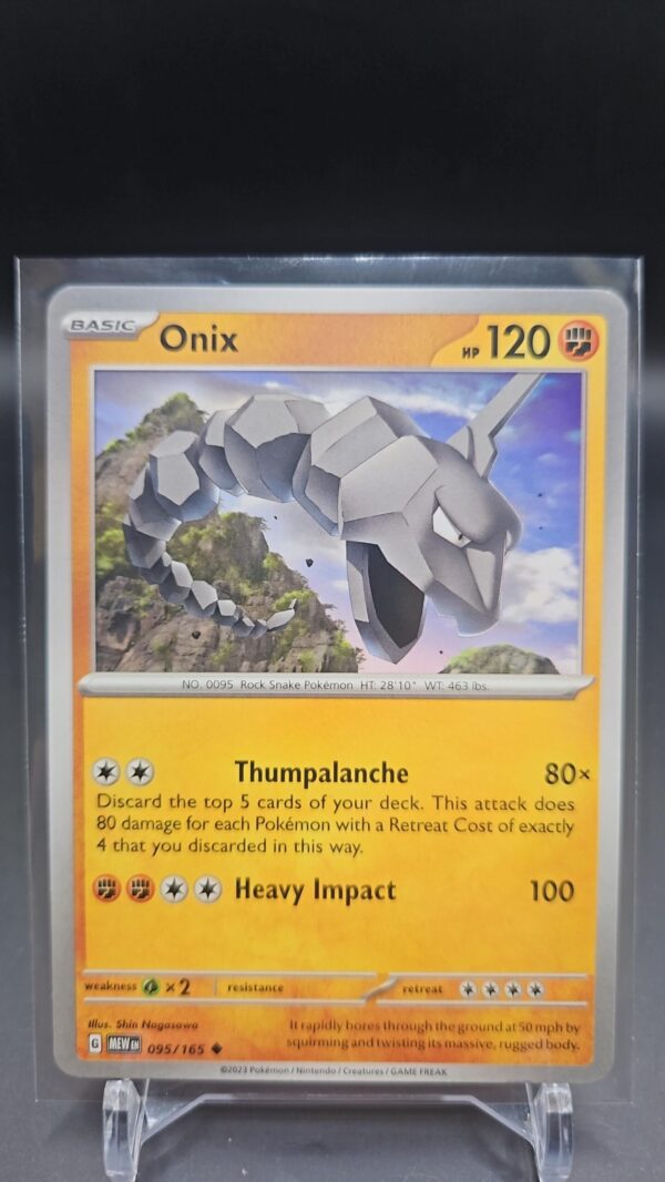 2023 Pokémon 151 Violet Scarlet Onix 95 /165 English TCG