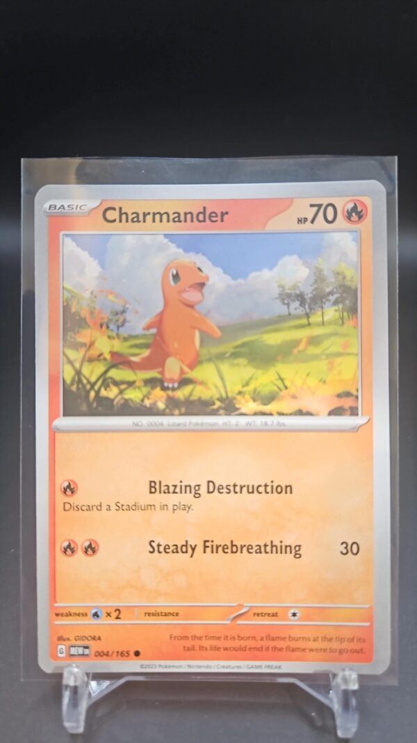 Charmander - 004/165 Violet and Scarlet 151 Common Pokemon Card