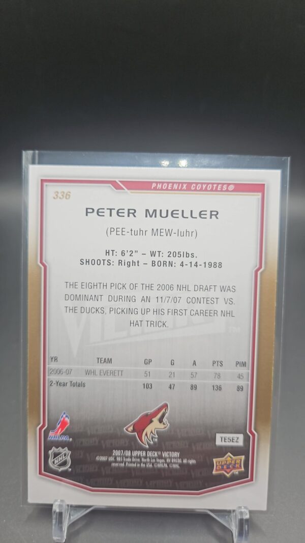 2007-08 Upper Deck Victory #336 Peter Mueller - Image 2