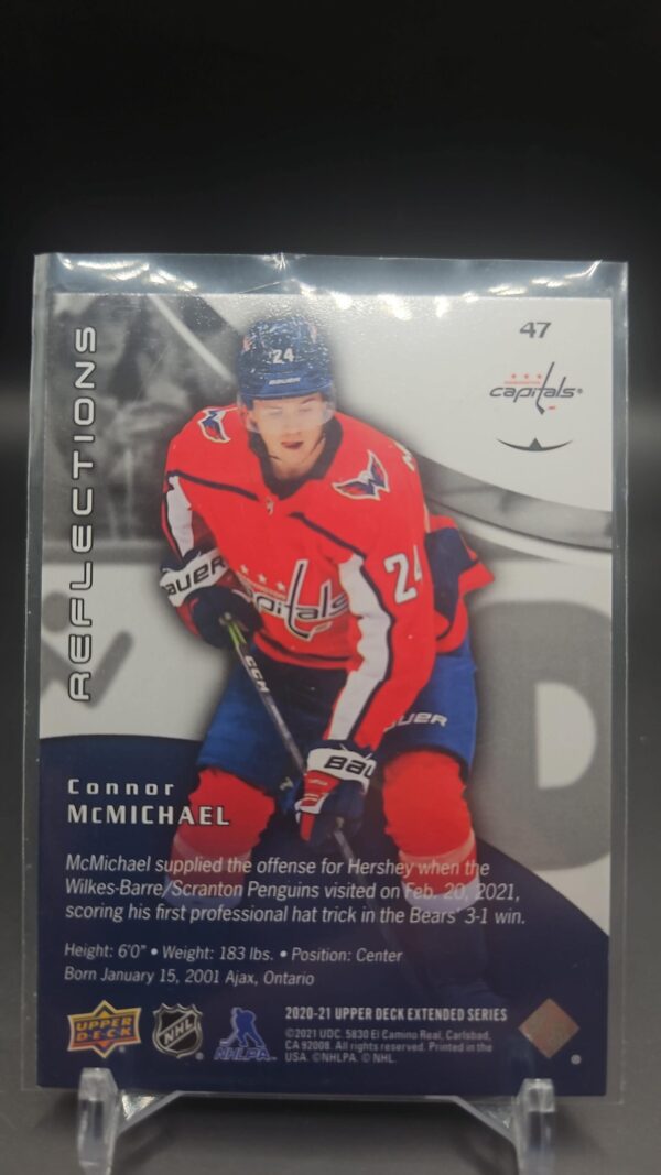 2020-21 Upper Deck Reflections #47 Connor McMichael Rookie - Image 2