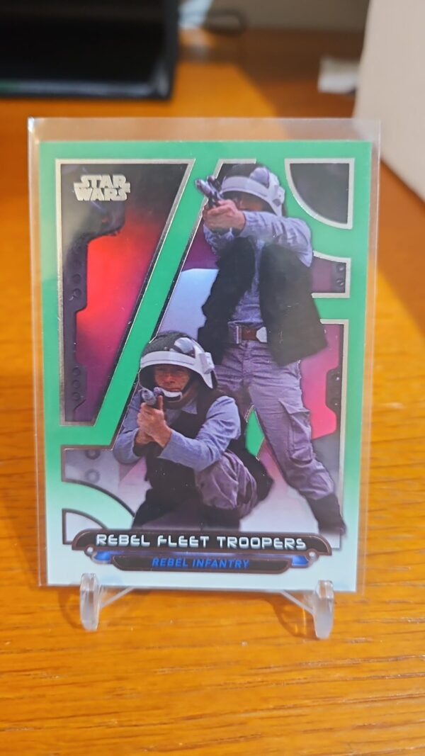 2017 Topps Star Wars Galactic Files Reborn Rebel Fleet Trooper s #ANH-4 /199 green
