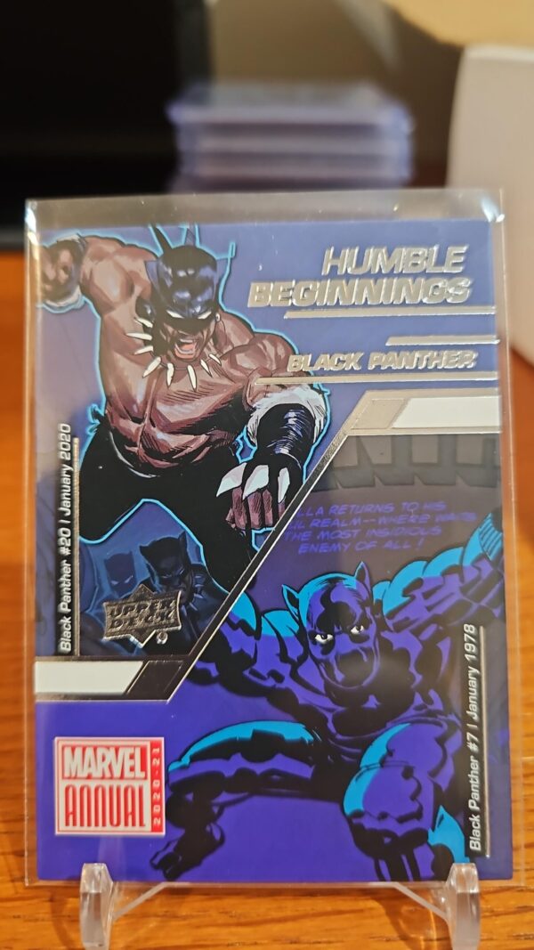 2020-21 Upper Deck Marvel Annual Humble Beginnings Black Panther #HB-4