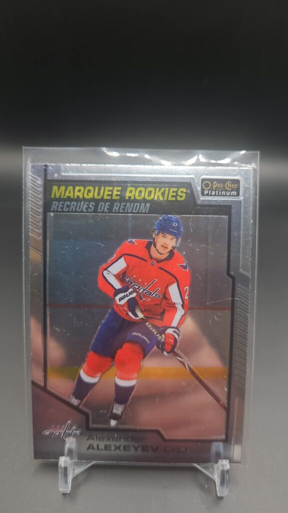 2020-21 O-Pee-Chee Platinum Marquee Rookies Alexander Alexeyev #174 Card