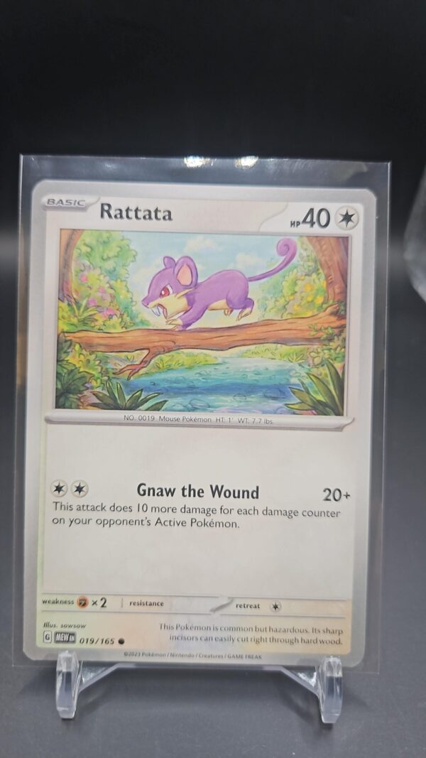 Rattata 019/165 Scarlet & Violet 151 NM Pokémon tcg common
