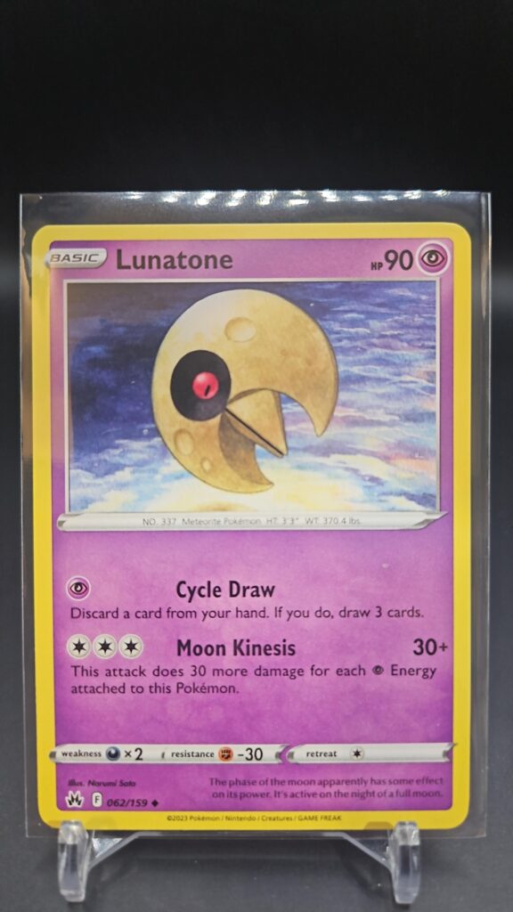 Lunatone Crown Zenith Pokémon Card