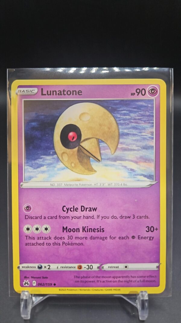 Lunatone Crown Zenith Pokémon Card