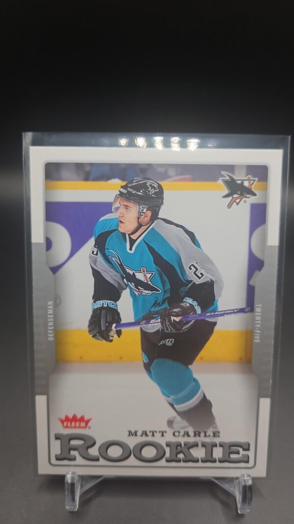2006-07 Fleer Matt Carle Rookie San Jose Sharks #205