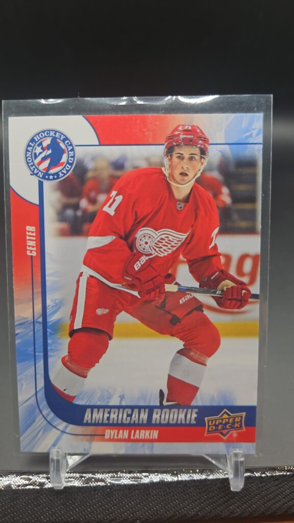 Dylan Larkin, National Hockey Card Day, 2015, Upper Deck, American Rookies, Detroit Red Wings