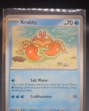 Pokemon TCG Krabby 098/165 Scarlet & Violet 151 Common Regular Card