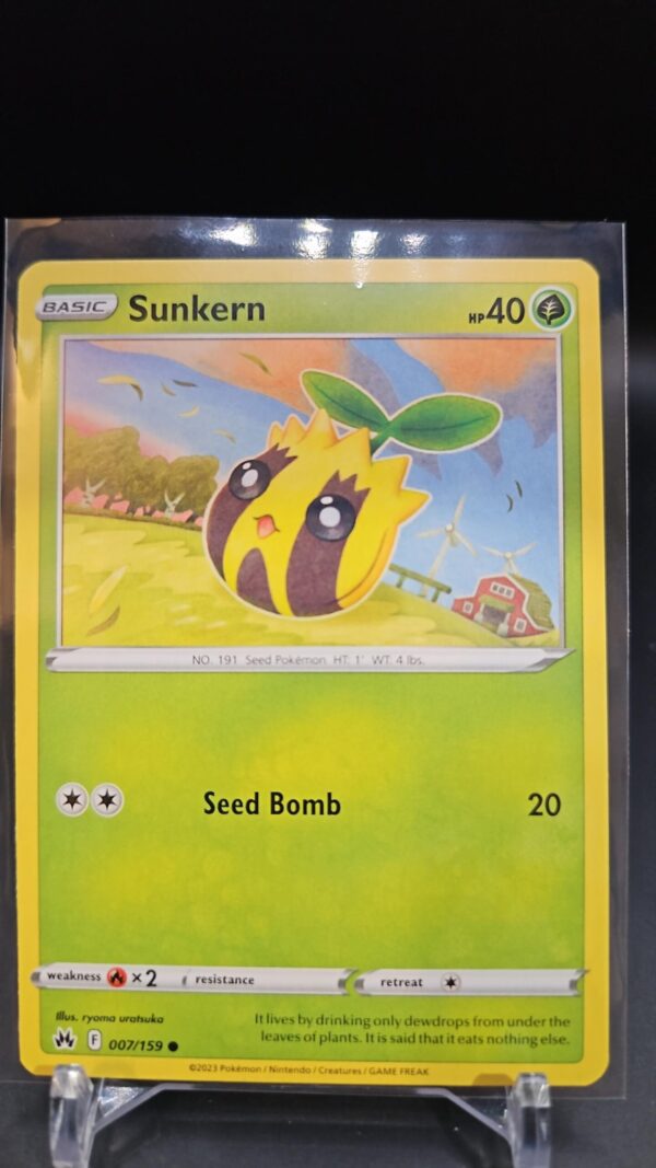 Sunkern 007/159 Common Crown Zenith Pokemon TCG