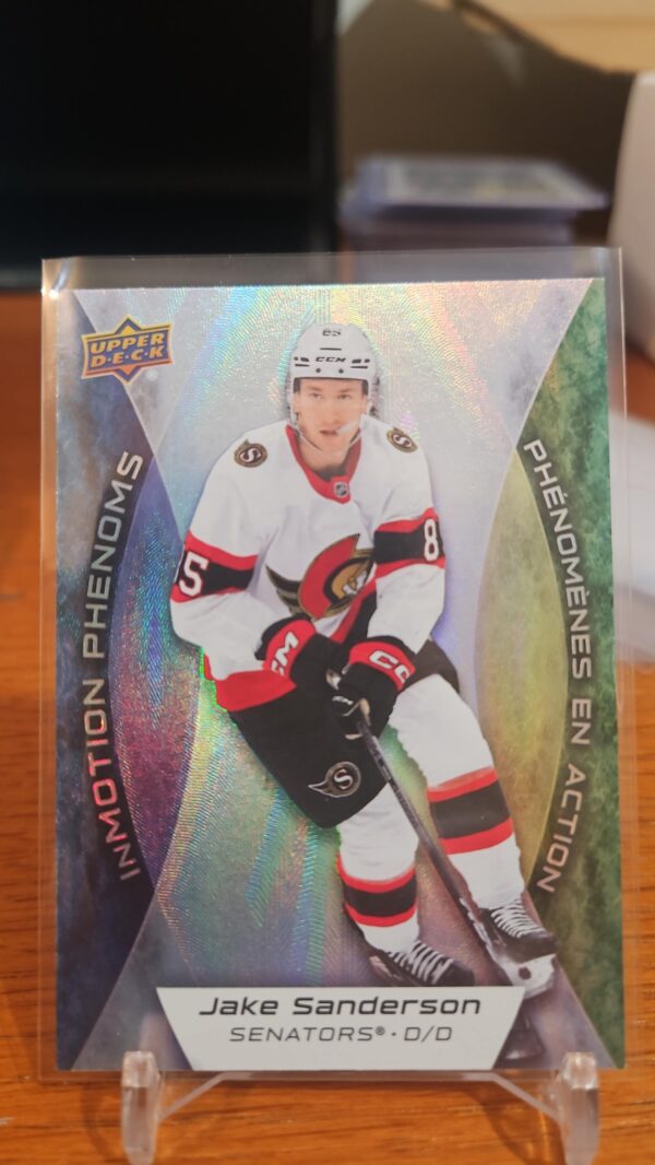 2024-25 UD Tim Hortons IN MOTION PHENOMS JAKE SANDERSON #MP-4