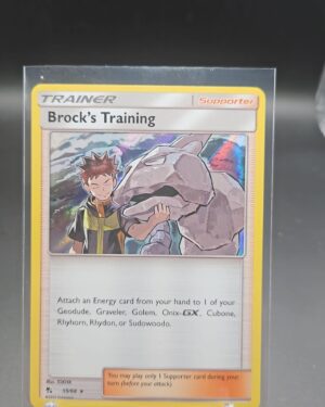 BROCK'S TRAINING Holo Rare Trainer Supporter Holo Hidden Fates 55/68