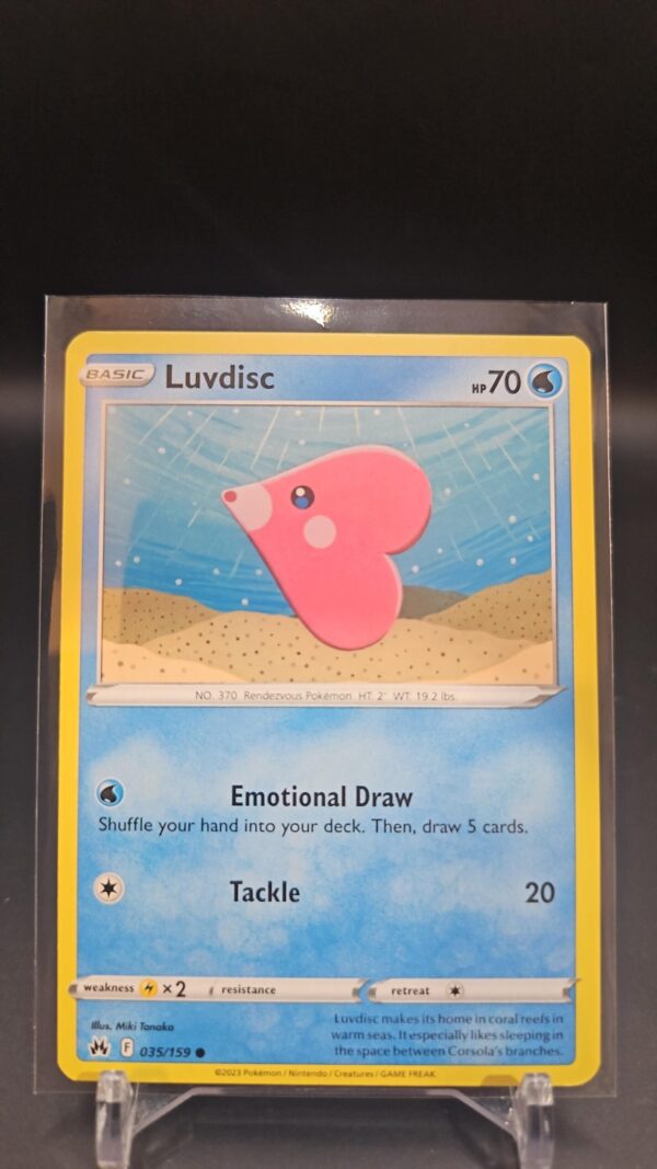 Luvdisc Crown Zenith Pokémon Card 035/159