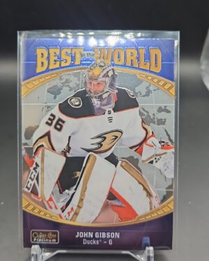 2019-20 O-Pee-Chee Platinum Best in the World John Gibson #BW-1 Card