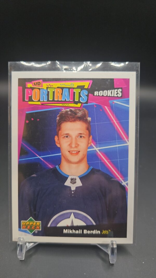2020-21 Upper Deck Series 2 UD Portraits Rookies MIKHAIL BERDIN #P-87