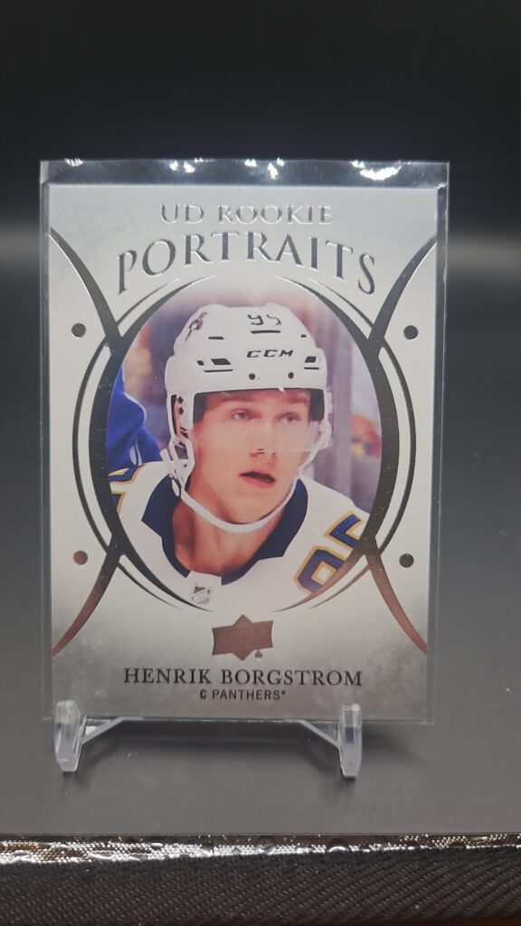 Henrik Borgstrom, UD Rookie Portraits, 2018-19, Upper Deck, Series 2, #P-90, Florida Panthers