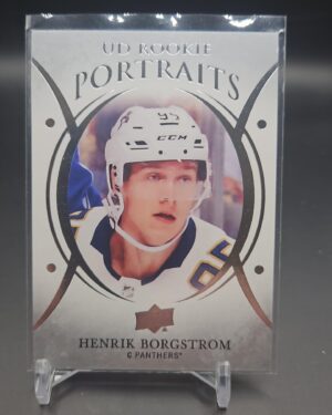 Henrik Borgstrom, UD Rookie Portraits, 2018-19, Upper Deck, Series 2, #P-90, Florida Panthers