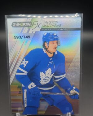 Auston Matthews Upper Deck Synergy FX 2020-21 #FX-1 /749 Toronto Maple Leafs hockey card
