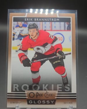 2019-20 Upper Deck O-Pee-Chee Glossy Rookies Erik Brannstrom Card