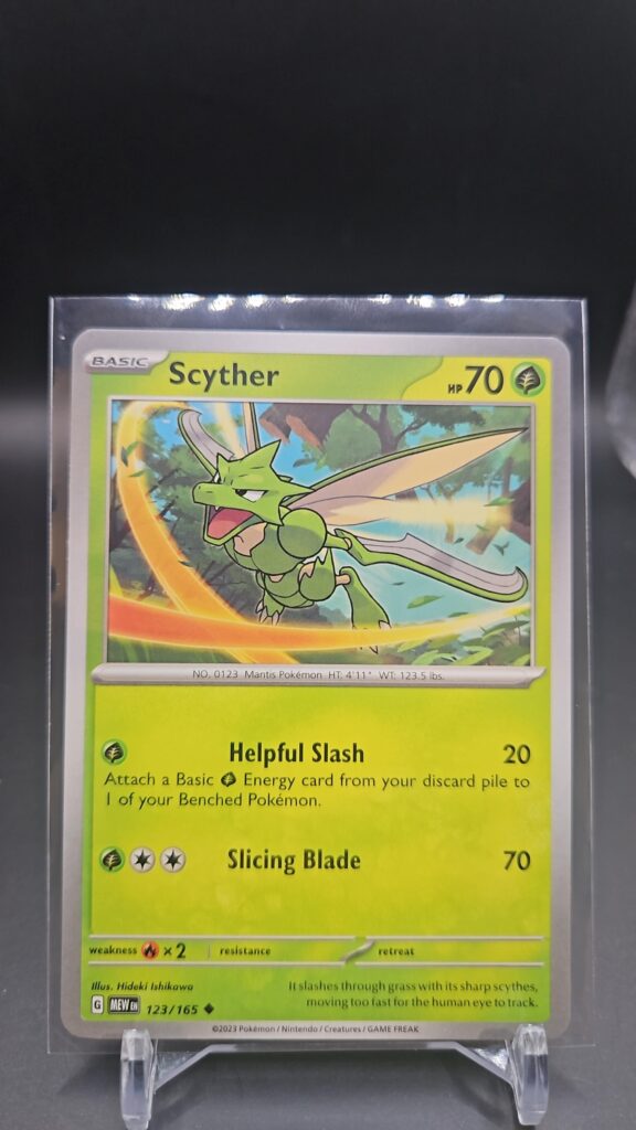Scyther 123/165 151 English Scarlet & Violet NM Pokémon Card