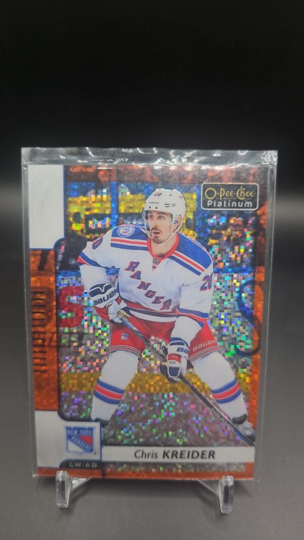 2023-24 O-Pee-Chee Platinum Orange Checkers #112 Chris Kreider /25 RANGERS