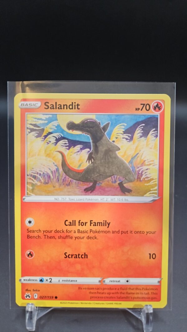 Salandit 027/159 - Crown Zenith - Common - Pokemon Card TCG