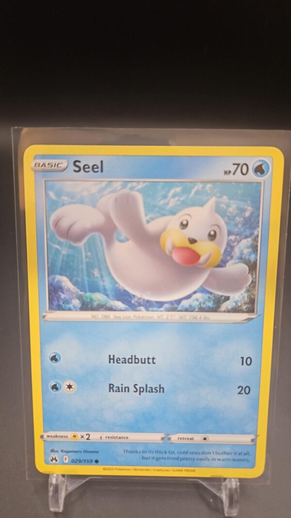 Seel 029/159 - Crown Zenith - Common - Pokemon Card TCG
