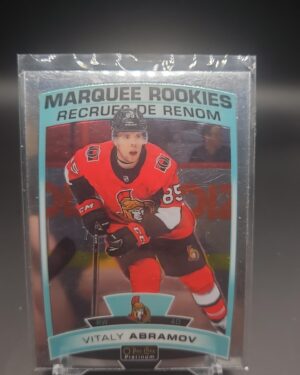 2019-20 O-Pee-Chee Platinum Marquee Rookies Vitaly Abramov #189 Card