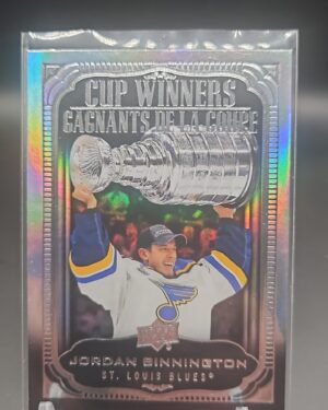 2020-21 Upper Deck Tim Hortons Cup Winners Jordan Binnington #CW-11 Card