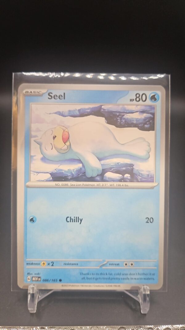 Seel 086/165 Common Scarlet and Violet 151 Pokemon TCG