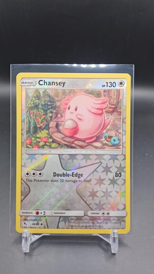 Chansey 46/68 NM Reverse Holo Hidden Fates Near Mint Foil Pokemon TCG Set Card