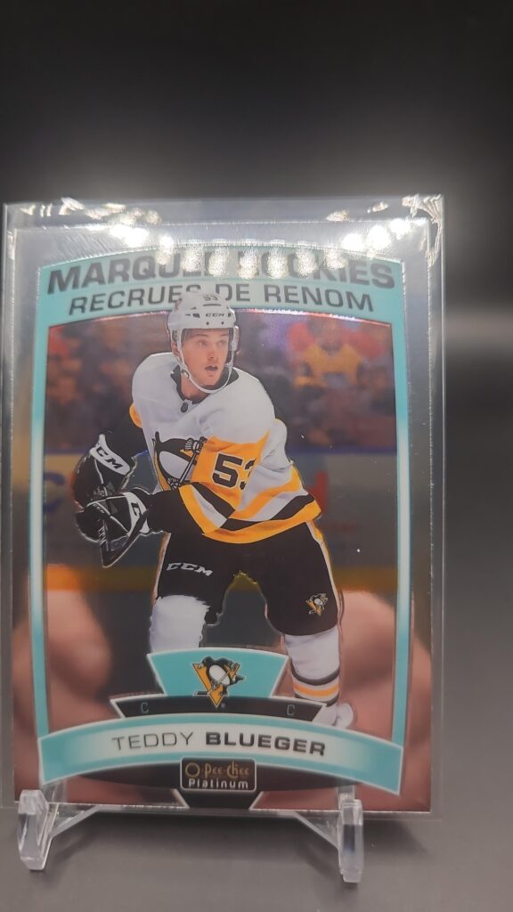 2019-20 O-Pee-Chee Platinum Marquee Rookies Teddy Blueger #156 Card