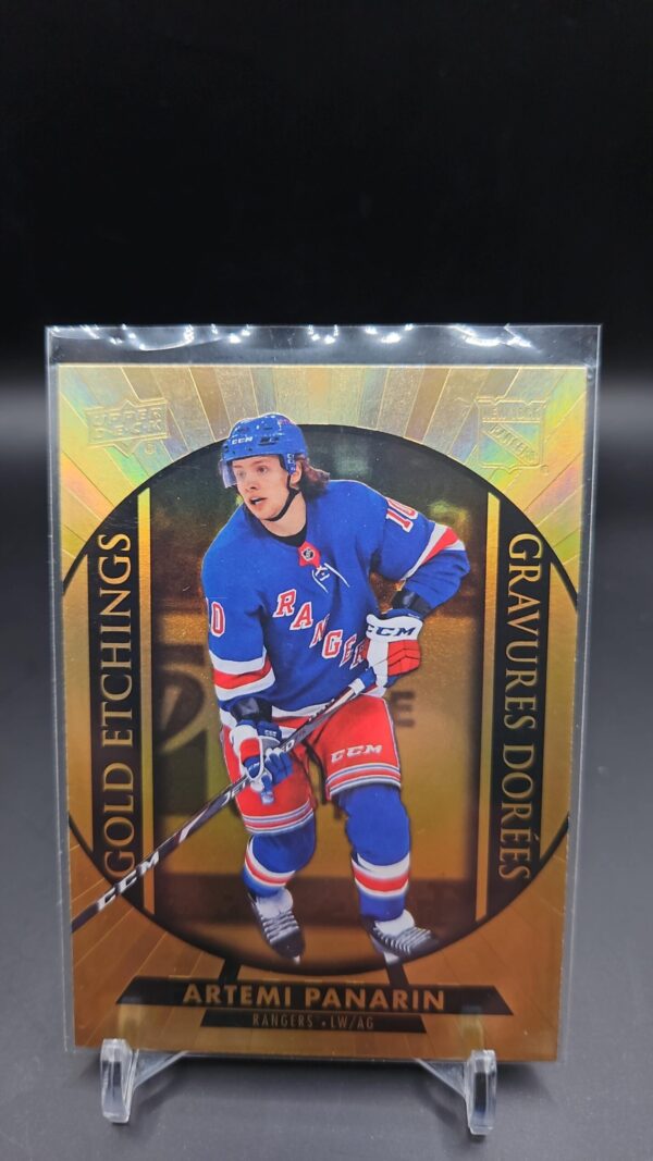 Artemi Panarin 2020-21 UD Tim Hortons Gold Etchings G-11 New York Rangers