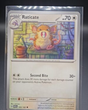 Raticate 020/165 Uncommon NM English Pokemon Scarlet & Violet 151