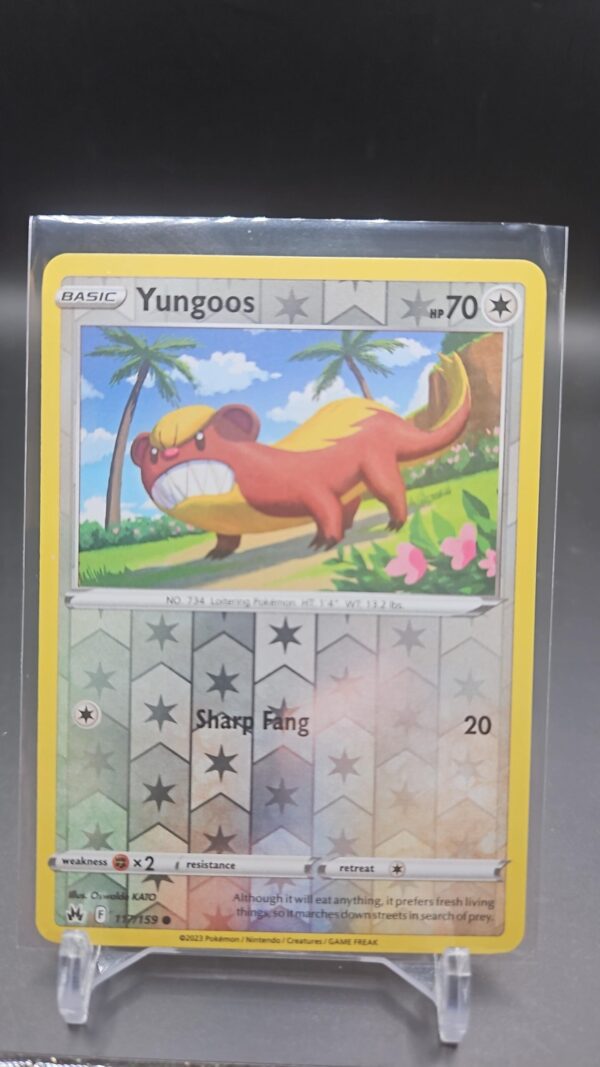 Yungoos - 117/159 - Reverse Holo - Crown Zenith