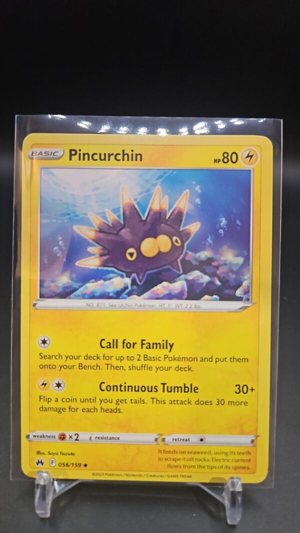 Pincurchin 056/159 Uncommon Crown Zenith Pokemon TCG