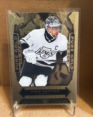2024-25 Upper Deck Tim Hortons 10th Edition Pure Gold Anze Kopitar #PG-17 NHL hockey insert card, ideal for Los Angeles Kings collectors and Tim Hortons premium insert fans.