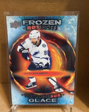 Nikita Kucherov Frozen HotShots #FH-14 Upper Deck Tim Hortons 10th Edition NHL hockey insert card, ideal for collectors and prospect investors.