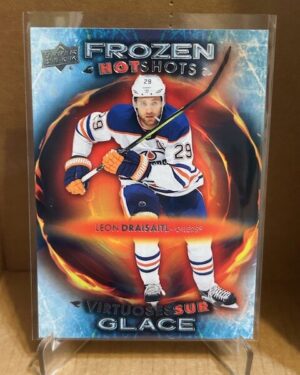 Leon Draisaitl Frozen HotShots #FH-3 Upper Deck Tim Hortons 10th Edition NHL hockey insert card, ideal for collectors and prospect investors.