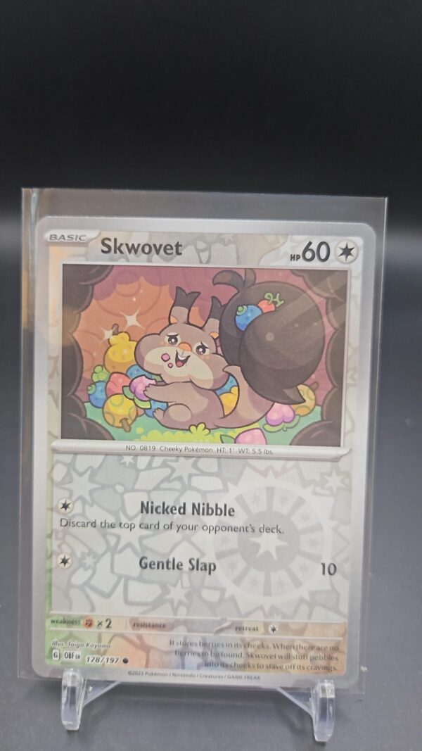 Pokemon Obsidian Flames 178/197 Skwovet Reverse Holo