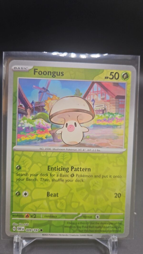 Foongus 9/197 Reverse Holo | Obsidian Flames | Pokemon Card