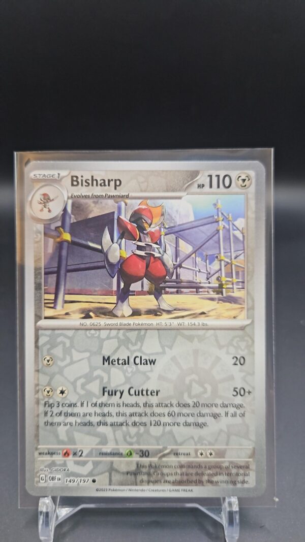 Bisharp 149/197 Reverse Holo | Obsidian Flames | Pokemon Card