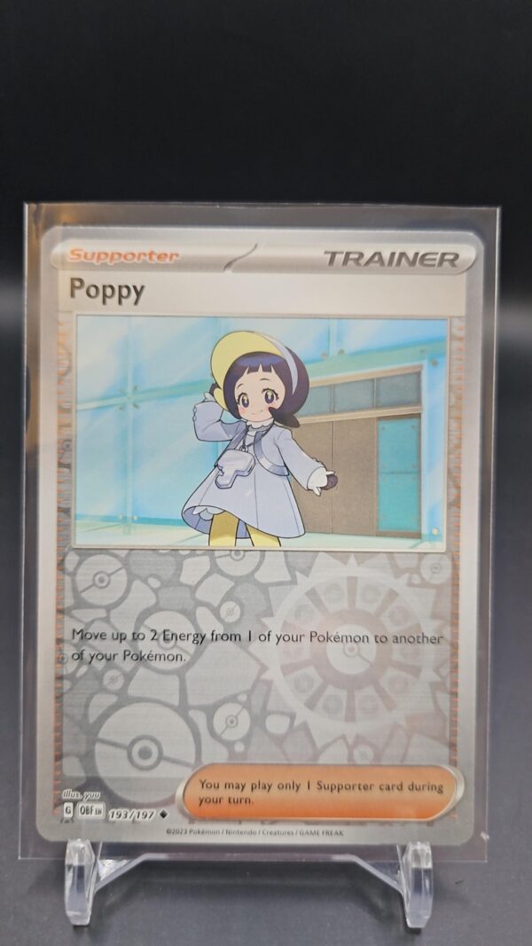 Poppy 193/197 Pokemon Obsidian Flames SV03 Reverse Holo