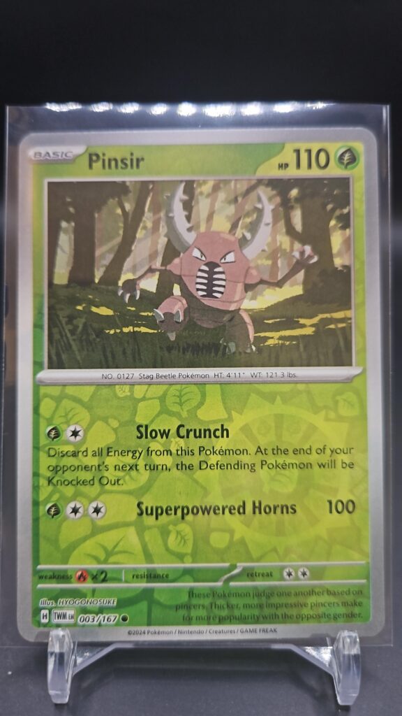 Pinsir 3/167 Reverse Holo Pokémon card single Scarlet and Violet Twilight Masquerade expansion