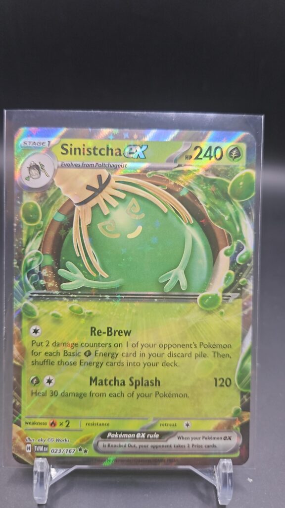 Sinistcha 23/167 Double Rare Holo Twilight Masquerade Pokémon Card Front
