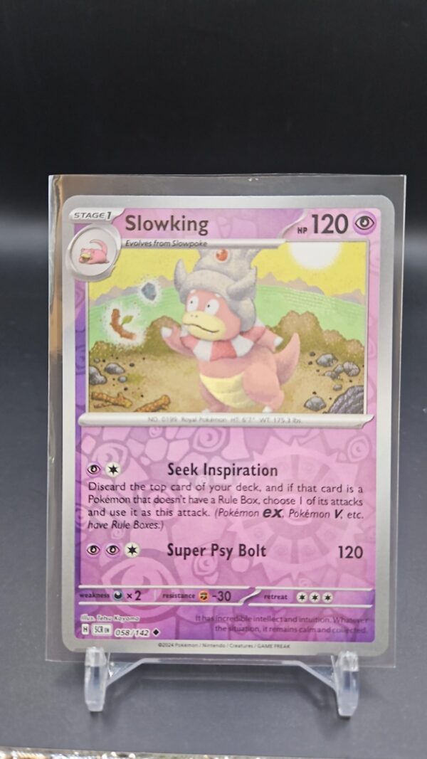 Slowking #58/142 SV Stellar Crown 2024 Reverse Holo Uncommon