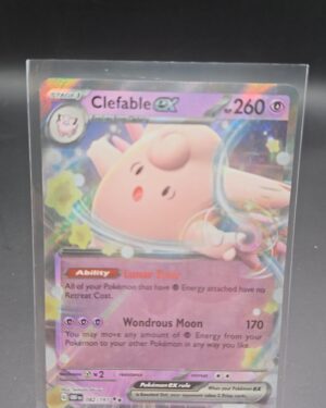 Clefable ex 082/197 Double Rare Obsidian Flames Pokémon Card Front