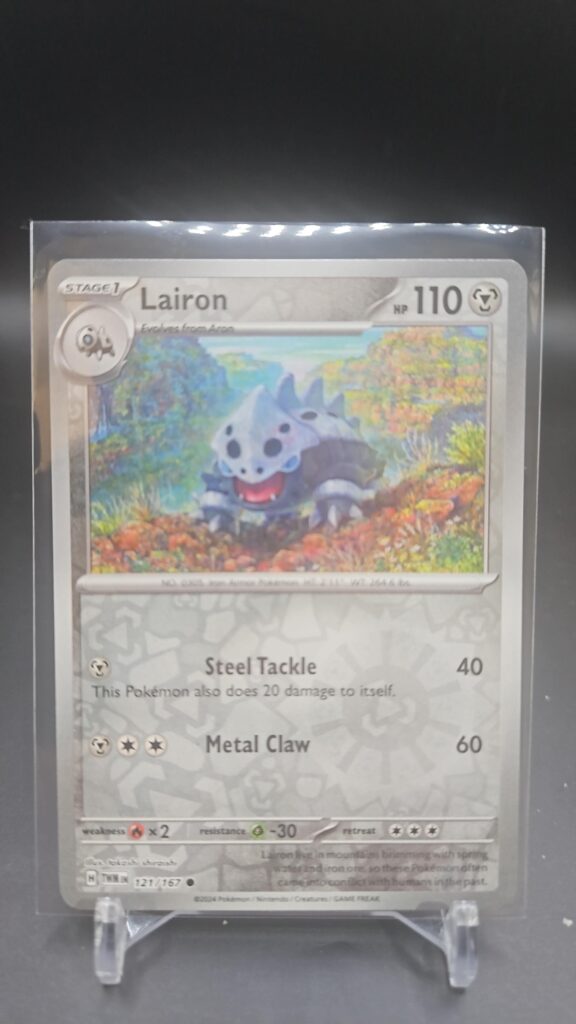 Lairon 121/167 Reverse Holo Pokémon card single Scarlet and Violet Twilight Masquerade expansion