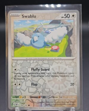Swablu - 169/197 - Reverse Holo Common - Obsidian Flames - Pokemon